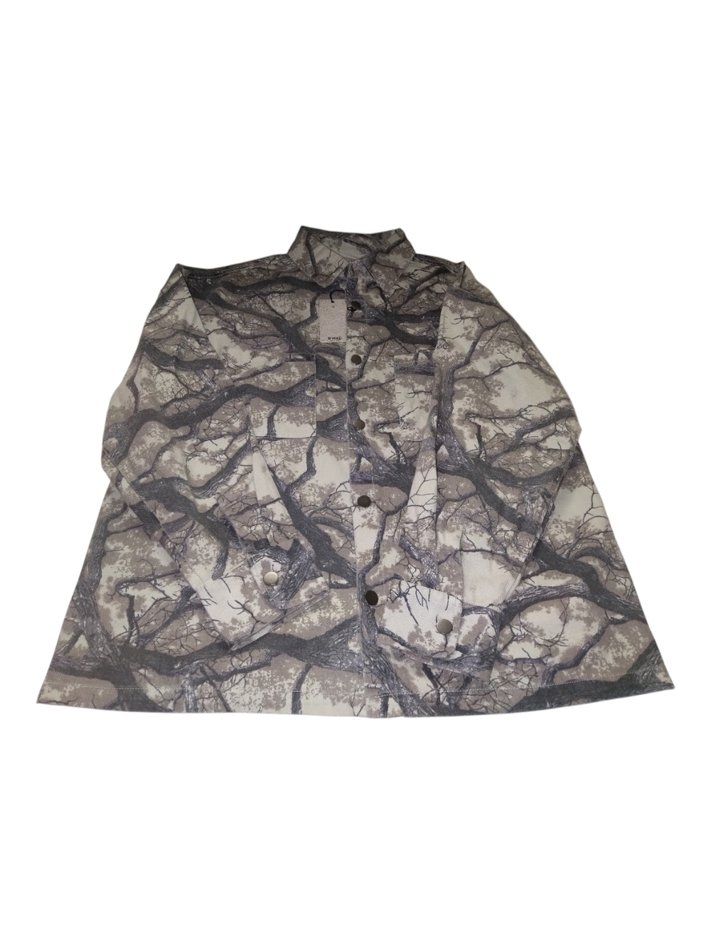Nomad  Men's Gray Brown  Camo-Style Button Jacket New Size L